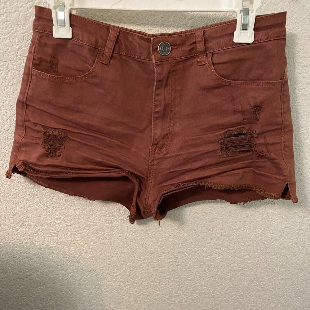 Maui high rise jean shorts